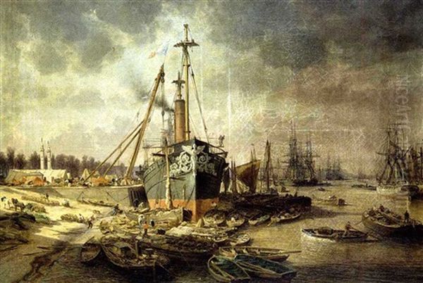 Bordeaux, Le Port, A Gauche La Places Des Quinconces - view 1