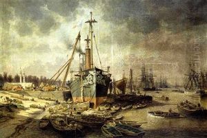 Bordeaux, Le Port, A Gauche La Places Des Quinconces