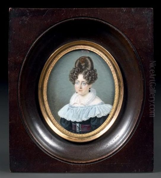 Portrait De Jeune Femme En Buste Vers La Gauche Presque De Face - view 1