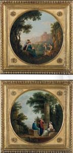 Paesaggi Ideali Con Figure Ispirate Alla Pittura Classica