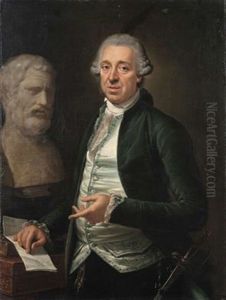 Bildnis Von Domenico De Angelis Mit Der Buste Des Bias Von Priene Bildnis Von Domenico De Angelis Mit Der Buste Des Bias Von Priene