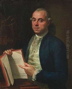 Portrat Des Mediziners Und Chemikers Hermann Boerhaven by Pietro Labruzzi