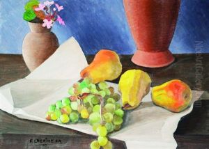 Composicion Con Uvas by Fortunato Lacamera