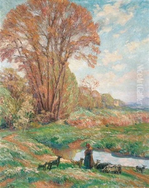 Shepherdess In The Landscape - view 1