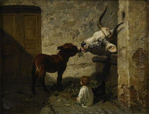 Stallinteriorer (pair) by Valerio Laccetti
