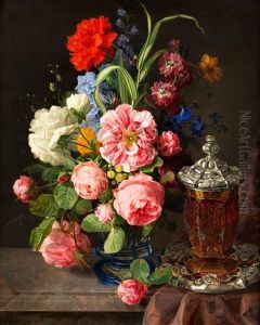 Blumenstillleben Mit Prunkgefass Blumenstillleben Mit Prunkgefass