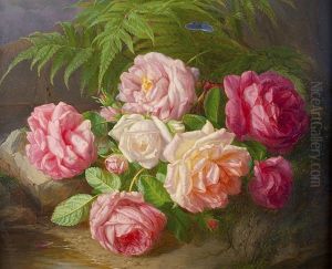 Rosenstilleben Mit Falter by Andreas Lach
