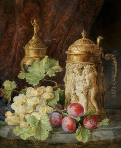 Stillleben Mit Fruchten Und Prunkkelch by Andreas Lach
