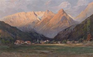 Hinterstoder Blick Ins Tote Gebirge by Fritz Lach