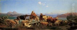 Landschaft Mit Hirten Und Herde