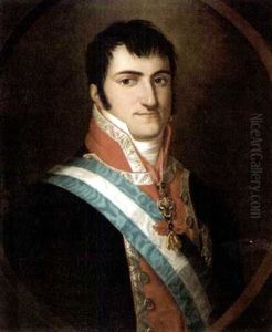Portrait Of King Ferdinand Vii Of Spain Wearing The Order Of The Golden Fleece
