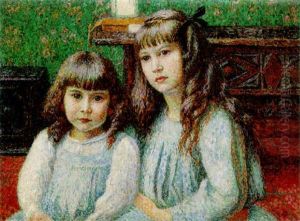 Portrait De Sylvie Et Nigele, Les Filles De L'artiste Portrait De Sylvie Et Nigele, Les Filles De L'artiste