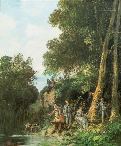Partie De Campagne Au Bord De L'eau - view 1