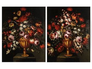 Blumenstilleben (pair) by Gabriel de LaCorte