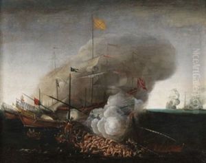 Combate Naval En El Mediterraneo(lepanto) by Juan de LaCorte