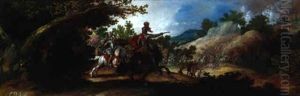 La Charge De Cavalerie by Juan de LaCorte