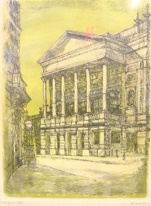 The Facade Of The Royal Opera House by John Axel Beer