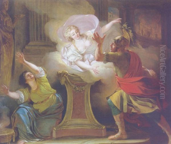 Aeneas Pursuing Helen In The Temple Of Vesta - view 1