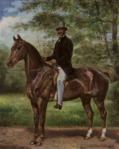 Portrait D'un Homme A Cheval