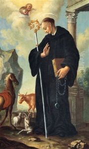 Der Heilige Leonhard, Schutzpatron Der Herden Und Tiere, Sowie Der Tierarzte