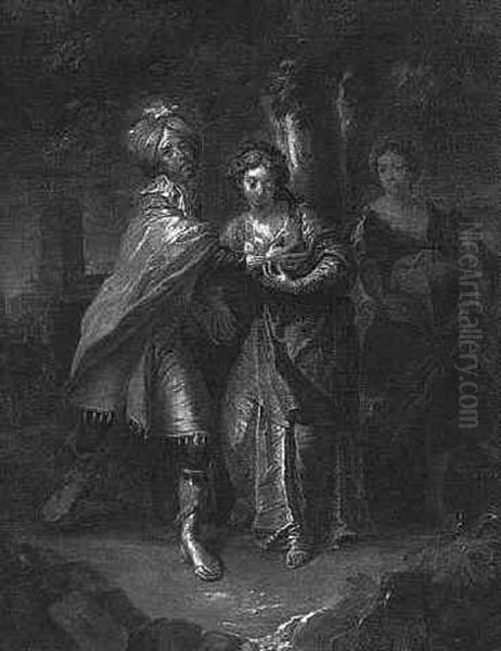 Lot And His Daughters Fleeing Sodom - view 1