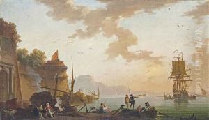Un Port Mediterraneen Au Soleil Couchant Un Port Mediterraneen Au Soleil Couchant