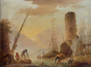 Pecheurs A L'entree Du Port Pecheurs A L'entree Du Port