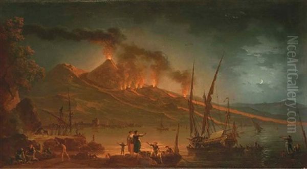 Le Vesuve En Eruption - view 1