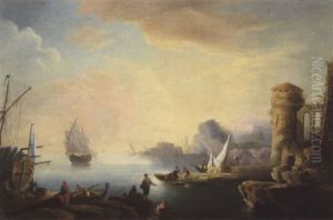 Kustenlandschaft by Charles Francois Lacroix
