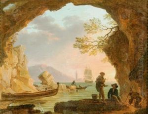 Abendliche Kustenpartie by Charles Francois Lacroix