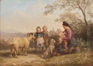 Picknick Vor Den Toren Der Stadt by Wilhelm Amandus Beer