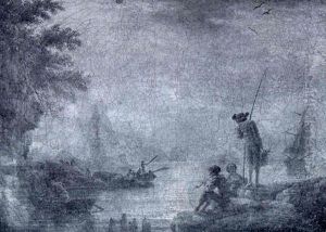 Pecheurs Sur Un Rivage Mediterraneen by Charles Francois Lacroix