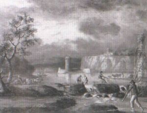 A River Landscape With Fishermen Drawing In Their Nets A River Landscape With Fishermen Drawing In Their Nets