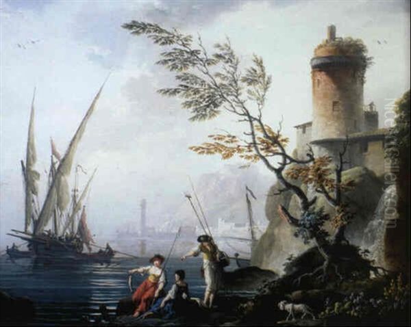 Scene De Port Mediterraneen - view 1