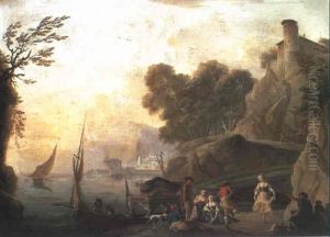 Danseurs De Tarantelle Au Bord De La Mer