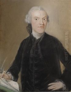 Portrait Of A Gentleman In A Black Coat (+ Portrait Of A Seated Lady; Pair)