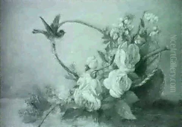 Still Life With Pink And Yellow Roses - view 1