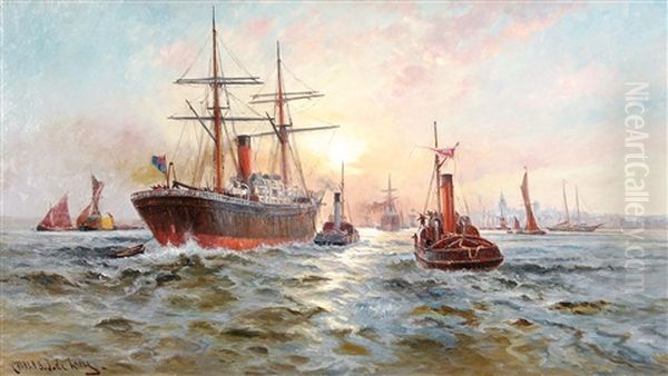 A Donald Curry Royal Mail Steamer Off To The Cape Of Good Hope - view 1