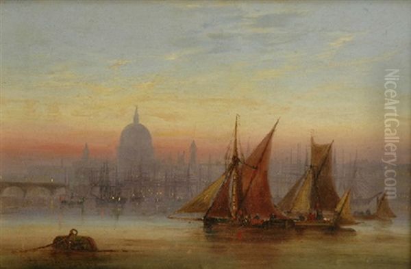 The Pool Of London With St. Pauls - view 1