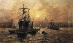 The Pool Of London by Charles John de Lacy