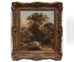Wooded Landscape by John Berney Ladbrooke