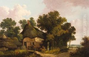Cottage In A Landscape by John Berney Ladbrooke