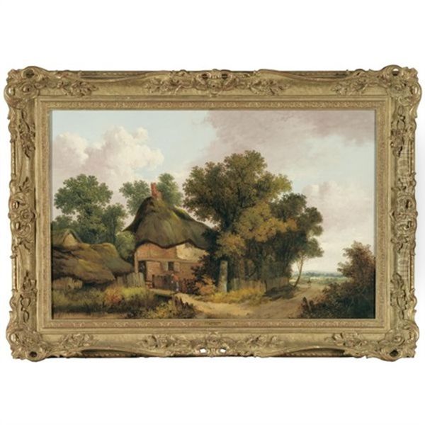 Country Landscape With Cottages - view 1