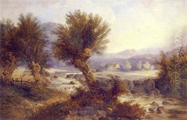 A Wooded River Landscape - view 1