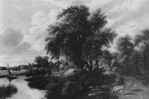 Landschaft In Norfolk by John Berney Ladbrooke
