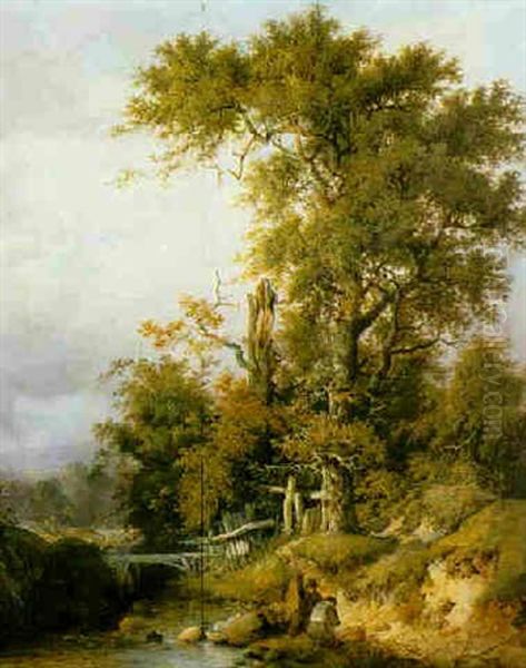 Angels By A Wooded River - view 1