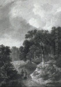 Road Leading To The Sandpit, Costessey Park by John Berney Ladbrooke