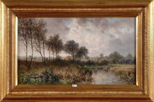 Paysage Aux Vaches by Euphrosine Beernaert