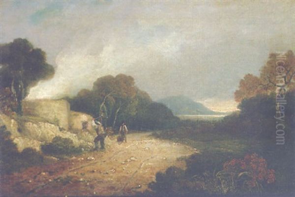 Stonebreakers On A Wooded Path - view 1