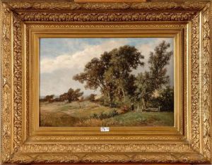Paysage De Dunes Anime Dans Les Environs De Walcheren by Euphrosine Beernaert